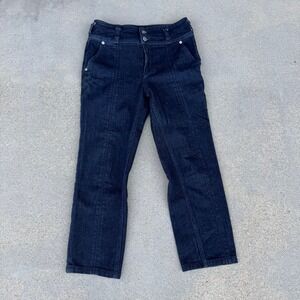 Pilcro and the Letterpress Ankle Jeans Dark Wash High Rise Size 27